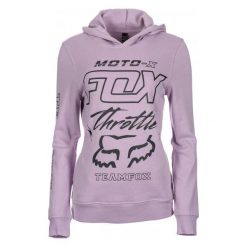 Bluzy damskie: FOX Bluza Damska Throttle Maniac L Fioletowy