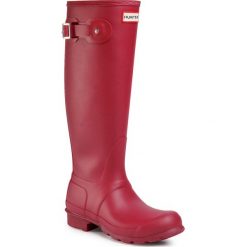 Kalosze HUNTER - Original Tall WFT2000RMA Red Algae. Czerwone kalosze damskie Hunter, z tworzywa sztucznego, bez obcasa, bez zapięcia. Za 579,00 zł.