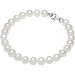 Bransoletka perłowa. Białe bransoletki damskie The Pacific Pearl Company, Nova Pearls Copenhagen, z materiału, z perłą, srebrne. W wyprzedaży za 153,95 zł.