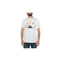 T-shirty z krótkim rękawem Quiksilver Baseline KTMJE9051. Białe t-shirty męskie Quiksilver, s, bez wzorów, bez kołnierzyka, krótkie. Za 71,20 zł.