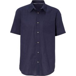 Cellbes Koszula granatowy male niebieski M. Niebieskie koszule męskie Cellbes, m, bez wzorów, eleganckie, bez kołnierzyka, z krótkim rękawem. Za 139,00 zł.