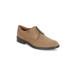 Derby Clarks CHILVERWALKGTX. Brązowe półbuty męskie Clarks, bez wzorów, bez zapięcia. Za 455,20 zł.