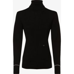 Calvin Klein - Sweter damski z wełny, czarny. Czarne swetry damskie Calvin Klein, m, z haftami, z wełny, klasyczne, bez rękawów, bez kaptura. Za 379,95 zł.