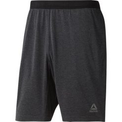 MĘSKIE SPODENKI TRAINING ESSENTIALS JERSEY (XL). Szare spodenki sportowe męskie Reebok, s, bez wzorów, z dzianiny, klasyczne, na fitness i siłownię. W wyprzedaży za 99,99 zł.