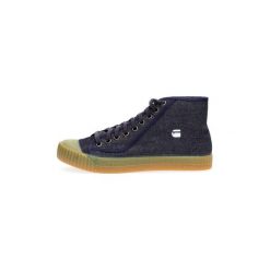 Buty G-Star Raw D04359 F011 ROVULC ROEL MID. Niebieskie trampki męskie G-Star RAW, bez wzorów, retro, bez zapięcia. Za 280,94 zł.