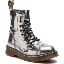 Glany STEEL - 113/AL/D-122 Bordo. Szare buty zimowe damskie marki Steel, ze skóry. Za 259,00 zł.