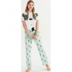 Dwuczęściowa piżama We bare bears - Biały. Białe piżamy damskie marki Sinsay, l. Za 69,99 zł.