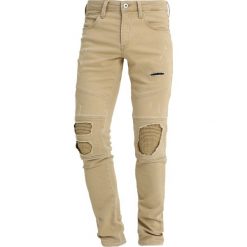 Jack & Jones JJIGLENN JJJAXX BIKER Jeansy Slim Fit kelp. Brązowe jeansy męskie Jack & Jones. Za 299,00 zł.