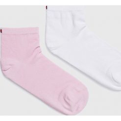Tommy Hilfiger - Skarpetki (2-pack). Niebieskie skarpetki damskie TOMMY HILFIGER, bez wzorów, z elastanu. W wyprzedaży za 24,90 zł.