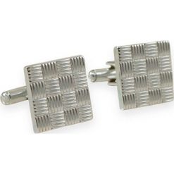 Eleganckie, Męskie Spinki do Mankietów - Alties SPMALT0107. Szare spinki do mankietów męskie Alties, z mosiądzu. Za 33,00 zł.
