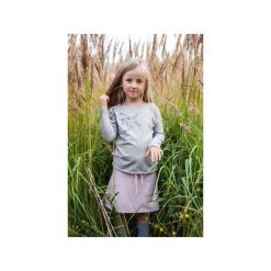 BLUZKA BENI GRAY "?!?!?!". Szare t-shirty chłopięce marki M-art-a-baby, z nadrukiem, z elastanu, z długim rękawem. Za 54,00 zł.