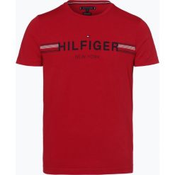 Tommy Hilfiger - T-shirt męski, czerwony. Czerwone t-shirty męskie TOMMY HILFIGER, s, bez wzorów, z dżerseju, bez kołnierzyka. Za 179,95 zł.
