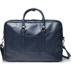Torby na laptopa: Granatowa elegancka torba na laptopa Solier NORMAN
