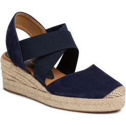 Espadryle UNISA - Cele 20 Ks Ocean. Niebieskie espadryle damskie Unisa, bez wzorów, ze skóry, bez obcasa. W wyprzedaży za 239,00 zł.