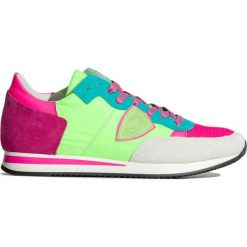 Buty PHILIPPE MODEL TROPEZ. Buty sportowe damskie Philippe Model, z aplikacjami, ze skóry, sportowe. W wyprzedaży za 605,00 zł.