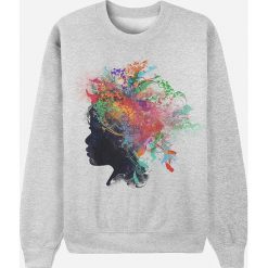 Bluza "Wild Child" w kolorze szarym. Szare bluzy damskie Wooop, xl, bez wzorów, bez rękawów, bez kaptura. W wyprzedaży za 87,95 zł.