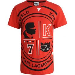 KARL LAGERFELD Tshirt z nadrukiem orange. Czerwone t-shirty męskie KARL LAGERFELD, z nadrukiem, z bawełny. Za 179,00 zł.