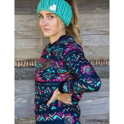 Bluza damska LUMA INDIAN granatowa. Bluzy damskie Pakamera, bez wzorów, z bawełny, bez rękawów, bez kaptura. Za 239,00 zł.
