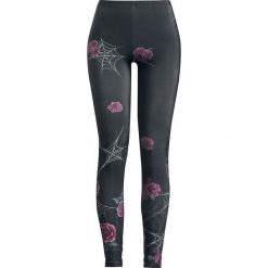 Hell Bunny Sabrina Leggings Legginsy czarny. Czarne legginsy marki Hell Bunny, xl, z nadrukiem, z materiału. Za 74,90 zł.