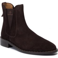 Sztyblety GANT - Hampton 19553992 Dark Brown G46. Pomarańczowe kozaki damskie GANT, na imprezę, ze skóry, bez obcasa, na obcasie, bez zapięcia. Za 609,00 zł.