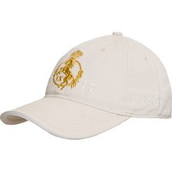 Czapka AERONAUTICA MILITARE. Szare czapki męskie Aeronautica Militare, bez wzorów, z bawełny, militarne. Za 200,00 zł.