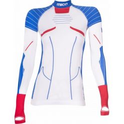 Mico Wmn L/Slvs H/Neck Shirt Official Cze Bianco M (II). Koszulki damskie termoaktywne Mico, m, bez wzorów. Za 399,00 zł.