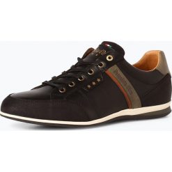 Pantofola d`Oro - Męskie tenisówki ze skóry – Roma, czarny. Czarne tenisówki męskie Pantofola d`Oro, ze skóry. Za 449,95 zł.