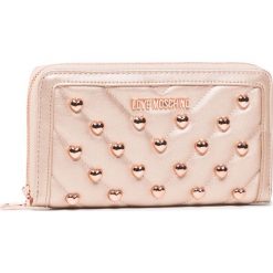 Duży Portfel Damski LOVE MOSCHINO - JC5626PP0AKE0905 Rame. Różowe portfele damskie Love Moschino, bez wzorów, ze skóry ekologicznej. W wyprzedaży za 359,00 zł.