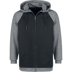 Forplay Raglan Contrast Zip Hoody Bluza z kapturem rozpinana czarny/szary. Brązowe bluzy męskie rozpinane marki SOLOGNAC, m, z elastanu. Za 144,90 zł.
