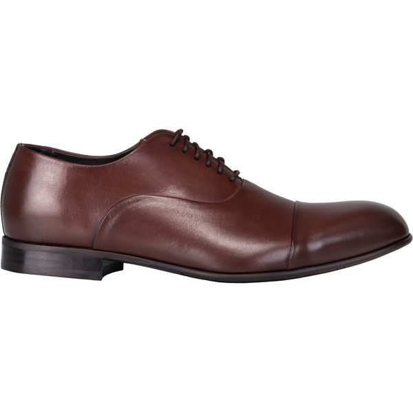 Półbuty BUKN000041. Pomarańczowe buty wizytowe męskie Giacomo Conti, bez wzorów, ze skóry, eleganckie, na sznurówki. Za 799,00 zł.