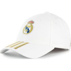 Czapka z daszkiem adidas - Real C40 Cap DY7720 White/Drfogo. Białe czapki męskie Adidas, bez wzorów, z bawełny. Za 79,95 zł.
