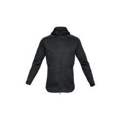 Bluzy Under Armour Unstoppable Move Fullzip Hoodie 1320705-001. Czarne bluzy męskie Under Armour, s, bez wzorów, bez kołnierzyka, bez rękawów, bez kaptura. Za 279,99 zł.