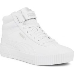 Sneakersy PUMA - 373233 01 Puma White/Puma White. Białe półbuty damskie Puma, ze skóry ekologicznej. Za 299,99 zł.
