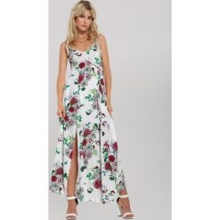 Biała Sukienka Be Obtainable. Białe sukienki damskie Renee, s, w kwiaty, bez kołnierzyka, bez rękawów, maxi. Za 99,99 zł.