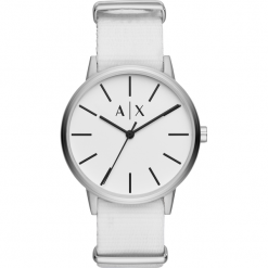 Zegarek ARMANI EXCHANGE - Cayde AX2713 White/Silver. Szare zegarki męskie Armani Exchange. W wyprzedaży za 339,00 zł.