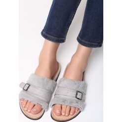 Szare Klapki Night With You. Szare klapki damskie Born2be, bez wzorów, bez obcasa. Za 49,99 zł.