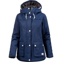 Kurtka "Ida" w kolorze granatowym. Niebieskie kurtki damskie Street Wear, na zimę, m, bez wzorów, ze skóry, bez kaptura. W wyprzedaży za 322,95 zł.