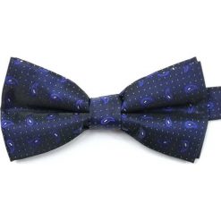 Elegancka mucha Vernon MUVRN0006. Niebieskie muszki męskie Vernon, w paski, eleganckie. Za 29,00 zł.