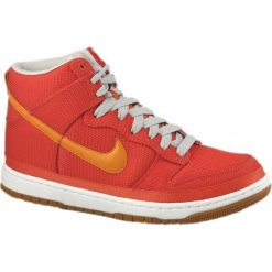 Nike Dunk High Supreme 324759-881. Pomarańczowe buty sportowe męskie Nike, z materiału, bez zapięcia. W wyprzedaży za 279,99 zł.