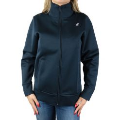 Adidas W Hyke Track Top Hoodie AJ5459 bluzy damskie granatowe 32. Topy damskie Adidas, bez wzorów, z poliesteru, ze stójką. W wyprzedaży za 119,99 zł.