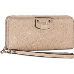 Portfele damskie: Duży Portfel Damski GUESS – G Cube Quilt SLG SWVG62 12460 NUDE