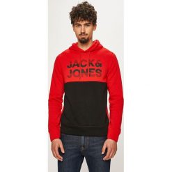 Jack & Jones - Bluza. Szare bluzy męskie Jack & Jones, s, z nadrukiem, z bawełny, z kapturem, bez rękawów, z kapturem. W wyprzedaży za 139,90 zł.