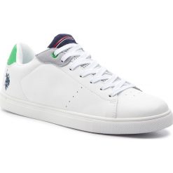 Sneakersy U.S. POLO ASSN. - Jado JARED4051S9/Y1 Whi/Gre. Białe sneakersy męskie U.S. Polo Assn., na co dzień, bez wzorów, ze skóry ekologicznej, bez zapięcia. W wyprzedaży za 209,00 zł.
