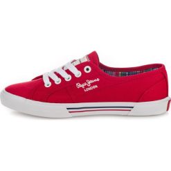 Pepe Jeans tenisówki damskie Aberlady Basic 17 37 czerwone. Czerwone trampki i tenisówki damskie Pepe Jeans, bez wzorów, z jeansu, bez zapięcia. Za 219,00 zł.