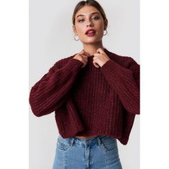 Swetry oversize damskie: Trendyol Krótki sweter - Red