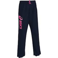 Spodnie dresowe "Sigma" w kolorze czarnym. Czarne spodnie męskie Asics, xs, z nadrukiem, z dresówki. W wyprzedaży za 65,95 zł.
