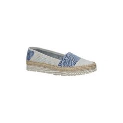 Espadryle Maciejka Szare półbuty skórzane espadryle 02960-17/00-5. Szare półbuty damskie Maciejka, bez wzorów, bez obcasa. Za 238,99 zł.