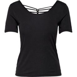 ONLY Damska koszulka Carrie S / S Top Jrs Black (rozmiar L). Czarne koszulki damskie ONLY, s, bez wzorów, z materiału, bez kołnierzyka, bez rękawów. W wyprzedaży za 43,00 zł.