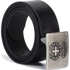 Pasek Męski STRELLSON - 3056 Black 001. Czarne paski męskie Strellson, w paski, ze skóry. W wyprzedaży za 239,00 zł.