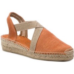 Espadryle TONI PONS - Verdi-V Taronja. Pomarańczowe espadryle damskie Toni Pons, bez wzorów, z tworzywa sztucznego, bez obcasa, na obcasie. Za 199,00 zł.